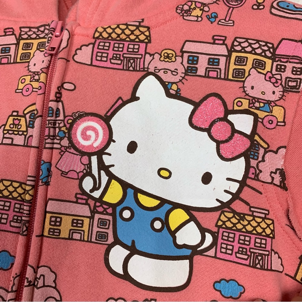 Hello kitty full zip hooded jacket size small y2k - Picture 4 of 6